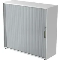 Bümö Aktenschrank abschließbar mit Rollladen, Rollladenschrank für Ordner &