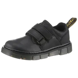 Klettschuh DR. MARTENS "Raffe", Kinder, Gr. 36, schwarz, Leder, unifarben, casual, Schuhe, Konfirmationsschuh, Halbschuh unterstützt wachsende Kinderfüße