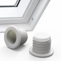 Sintrix Fab 2x Putzriegelbuchse schraubbar – kompatibel mit VELUX Dachfenster GGU/GPU/GHU/GGL/GPL, VU, VKU (u. a.) – Ersatzteil für Schwingfenster Putzstellung, Putzriegel & Sturmriegel, 17 mm Loch