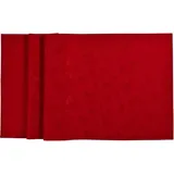 Sander Tischdecke Mitteldecke Weihnachten Cosmo 90 x 90cm Artikel 94904 Fb. 01, rot Polyester Fleckschutz Jacquard Stickerei