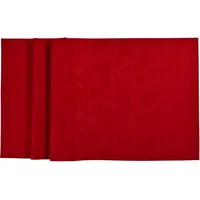 Sander Tischdecke Mitteldecke Weihnachten Cosmo 90 x 90cm Artikel 94904 Fb. 01, rot Polyester Fleckschutz Jacquard Stickerei