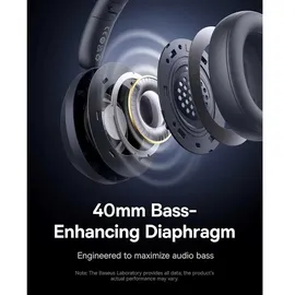 Baseus Bass 35 Max Kopfhörer Verkabelt & Kabellos Kopfband Musik USB Typ-C Bluetooth Grau (A00070800821-00)