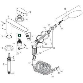 Hansgrohe Talis E 3-Loch Einhandwannenmischer (71730000)