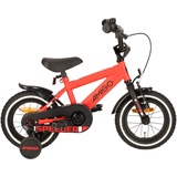 AMIGO Kinderfahrräder Jungen Speeder 12 Zoll 21,5 cm Jungen Rücktrittbremse Rot/Schwarz - Rot/Schwarz