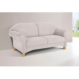 Home Affaire "Mayfair", grau (grau, weiß), B:194cm H:90cm T:90cm, MELROSE (100% Polyester);Struktur fein (95% Polyester, 5% Polyamid), Sofas