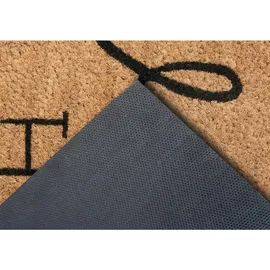HANSE HOME Welcome Home, Scraper-Fußmatte Drinnen/Draußen Rechteckig Schwarz, Braun
