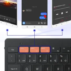 Samsung Universal Multi Bluetooth Keyboard für Tabs, Black