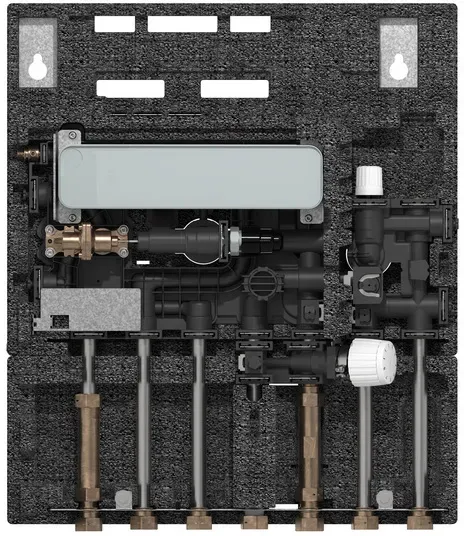 Danfoss Wohnungsstation EvoFlat 4,0 F1 für Heizkörper, 10 bar, 95C