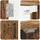 vidaXL Dartboard Schrank HAARLEM Altholz 52,5 x 10,5 x 53,5 cm