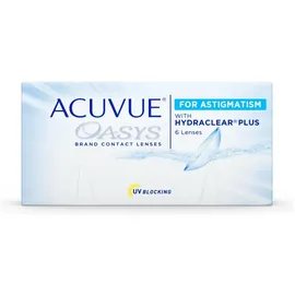 Acuvue Oasys for Astigmatism 6 St. / 8.60 BC / 14.50 DIA / -4.25 DPT / -2.25 CYL / 100° AX