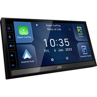 JVC KW-M785DBW - 17,3 cm (6,8") Digital Media AV-Receiver mit Wireless CarPlay Android Auto Media-Receiver Schwarz WLAN 200 W Bluetooth