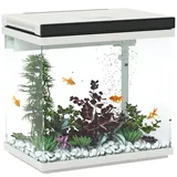 PawHut Aquarium Wasserpumpe Glas ABS Weiß 38L x 26B x 37,6H cm