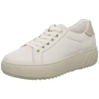 Ara Shoes ara Damen Monaco Sneaker, Cream,Platin, 41.5 EU Weit
