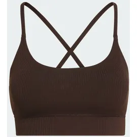 adidas All Me Rib Light Support Bra Aurora Coffee 2XS