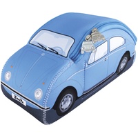 BRISA VW Collection - Volkswagen Neopren Universal-Schmink-Kultur-Reise-Tasche-Beutel im Käfer/Beetle Design (Hellblau/Groß)