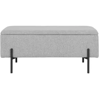 House Nordic Sitzbank Watford Stoff Grau Hellgrau
