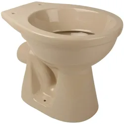 Stand-WC Tiefspüler Abgang Wand Waagerecht Toilette WC Bahama Beige