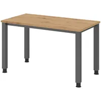 Bümö Schreibtisch Wildeiche, Graphit, Nachbildung,Eiche, Rechteckig, 120x74x67.2 cm, FSC