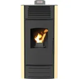 Enya Air Pelletofen A+ – 8/10/12 kW, luftgeführt, Wirkungsgrad >93%, verschiedene Farben - Beige / 8 kW
