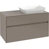 Villeroy & Boch V&B Waschtischunterschrank Collaro 100x54,8x50cm, WT r, LED 7,3 W, volc bla