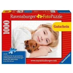 RAVENSBURGER 80006 Erwachsenenpuzzle 1000 T. Gutschein-Puzzle 1000p