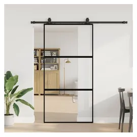 vidaXL Schiebetür rechts 102,5 x 205 cm schwarz