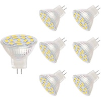 MR11 LED-Glühbirnen, 12 V 3,5 W MR11-Glühbirnen gleich 25–35 W Halogen-Spot-Lampen, GU4.0-Sockel, weiß (6000 K, 6 Stück)