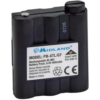 Midland ersetzt Original-Akku (Original) PB-ATL/G7 Funkgeräte-Akku 6V 700 mAh