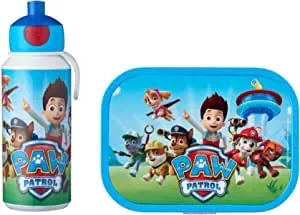 Mepal Pausenset Campus Paw Patrol Trinkflasche und Brotdose mit Bento-Einsatz