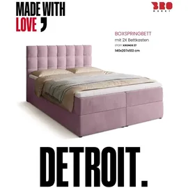 bromarkt Detroit 140 x 200 cm H3 Rosa