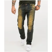 Rock Creek Regular Fit Stonewashed Blau W40/L30