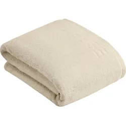 Saunatuch ESPRIT "Modern Solid", beige (sand), B:100cm L:150cm, Frottier, Obermaterial: 85% Baumwolle, 15% Lyocell (TENCEL), Handtücher (Packung), vegan produziert
