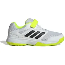adidas Kinder Volleyballschuhe Speedcourt Indoor Kids, Größe 31 1⁄2 in Silber FTWWHT/CBLACK/LUCLEM
