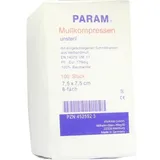 PARAM Mullkompressen 7,5 x 7,5 cm unsteril 100 St.