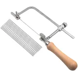 SKJJM Juweliersäge, Schmucksäge Metallsäge Bogensäge, Verstellbare Laubsäge mit 12 Laubsägeblätter, Präzise Schnitte Dekupiersäge Drahtsäge für Holz, Holzbearbeitung, Glas, Metall
