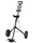 lifezeal 2 Rad Golftrolley Golfwagen mit Anzeigetafel, Golf Push Cart aus Eisen, Golfcaddy Golfkart mit Verstellbarer Gurt Schwarz