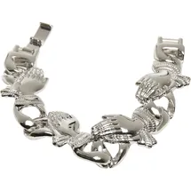 URBAN CLASSICS Pray Hands Armband Silber S/M