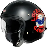 Lucky Cat Garage Open Face Helm Jethelm Motorradhelm, S