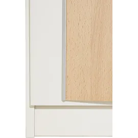 Priess Kleiderschrank 230 x 193 x 54 cm Holzwerkstoff weiß