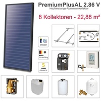 Solarbayer PremiumPlusAL Solarpaket 8 Biber Bruttofläche 22,88 m2 vertikal