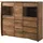 MASSIVMOEBEL24.DE Highboard 166 x 48 x 145 cm Braun geölt