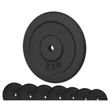 G5 HT SPORT Hantelscheibe Gusseisen Ø 25 mm für Fitnessstudio und Home Gym 2 kg
