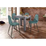 INOSIGN Essgruppe (Set, 5-tlg), mit Esstisch 80 cm breit