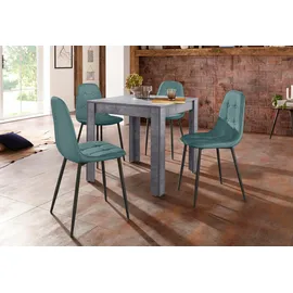 INOSIGN Essgruppe (Set, 5-tlg), mit Esstisch 80 cm breit