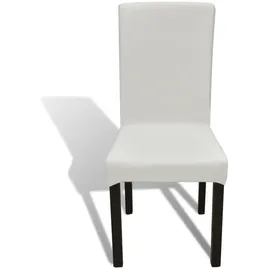 vidaXL Stuhlhussen Creme 6er Set
