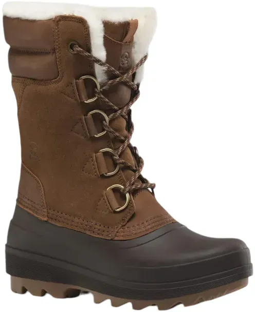 Kamik Winterstiefel Lauren (Leder, wasserdicht) - Made in Canada - dunkelbraun Damen