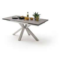 MCA Furniture Esstisch »Nagano«, Esstisch Glas-Keramik mit Stirnauszug grau