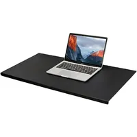 Leder-Schreibunterlage, Großes Mauspad mit Kantenschutz, Gasserdicht, Glatte Schreibunterlage für Laptop-Tastatur, 80x40 cm, Schwarz