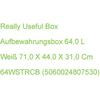 Really Useful Box Really Useful Aufbewahrungsbox 64,0 L Weiß