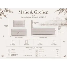 Best For Home Trinity 100 x 200 cm H3 Beige